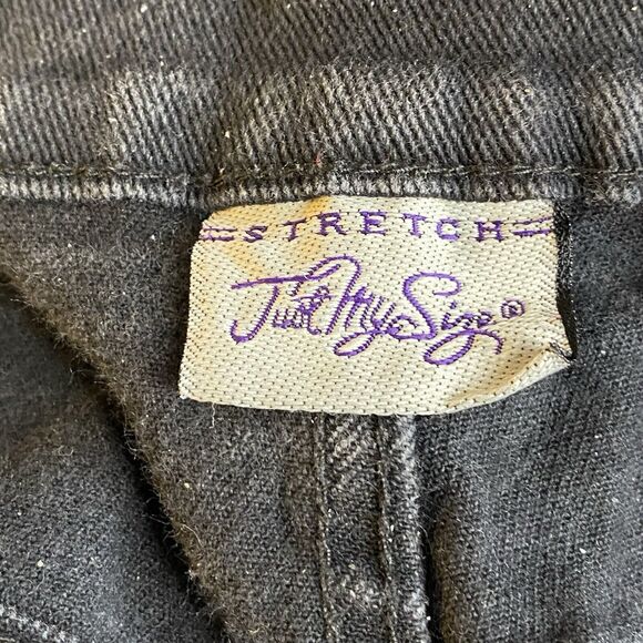 JMS Just My Size Stretch Black Denim Jeans Straight Leg Women's Plus Size 18W - Picture 5 of 10